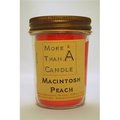 More Than A Candle More Than A Candle MAP8J 8 oz Jelly Jar Soy Candle; Macintosh Peach MAP8J